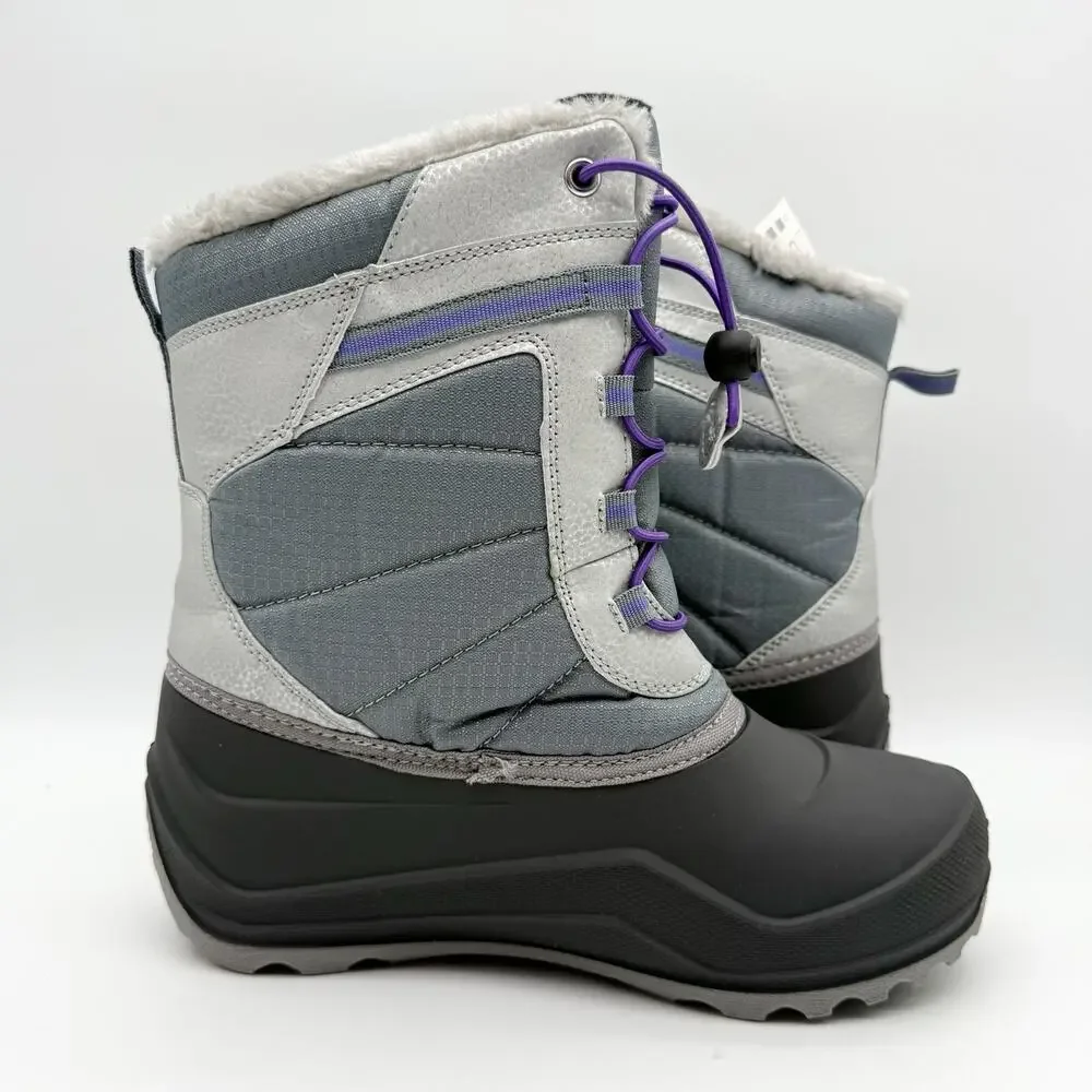 Kamik Kids Maxx Winter Boots US 6 EU 38 Gray Waterproof EUC